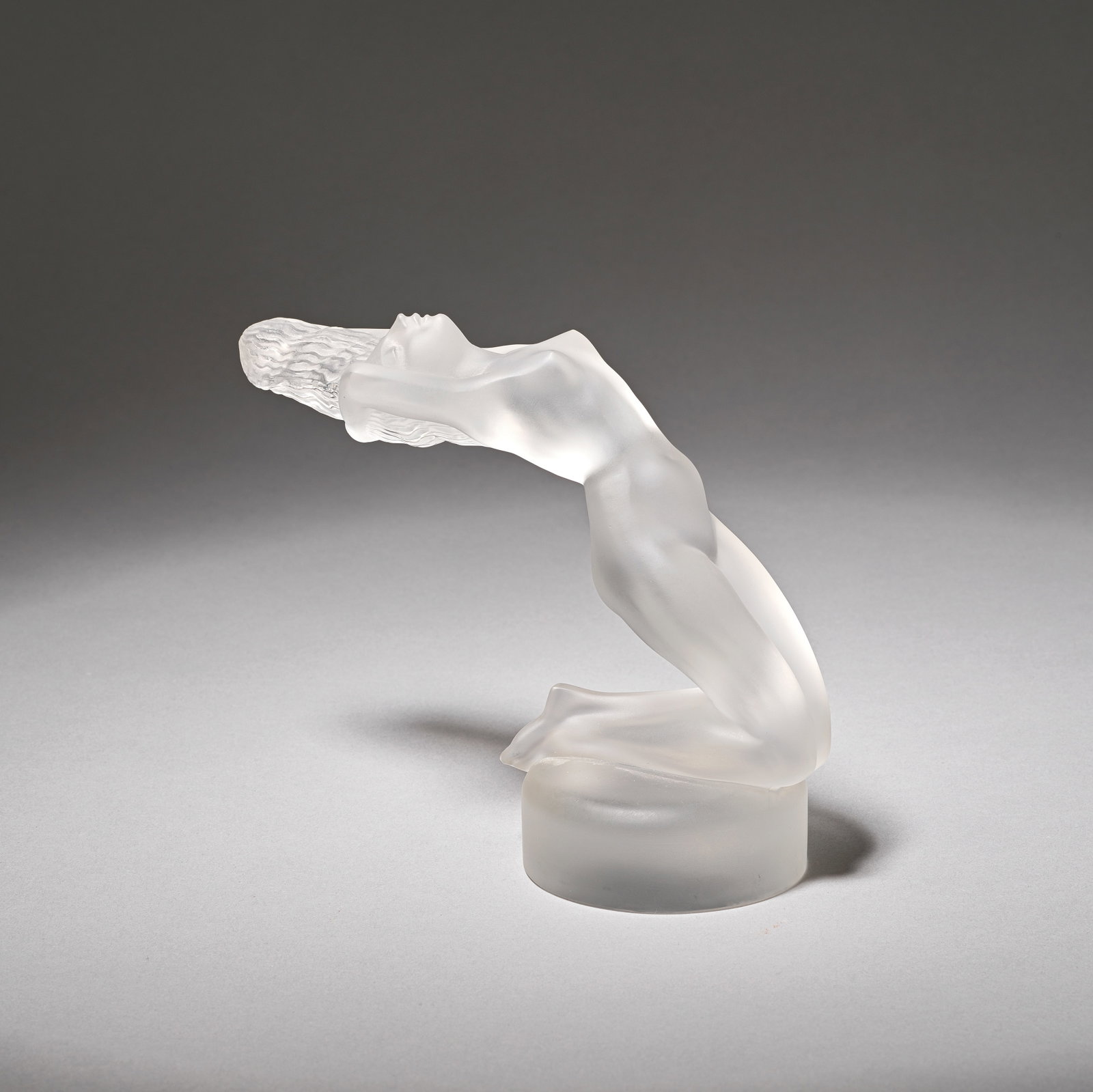 RENÉ LALIQUE (FRENCH, 1860-1945) 'Chrysis' car mascot, designed 1931: RENÉ LALIQUE (FRENCH, 1860-1945)'Chrysis' car mascot, designed 1931Clear and frosted glass.13 cm highInscribed Lalique France.Footnotes:LiteratureFélix Marcilhac, René Lalique 1860-1945