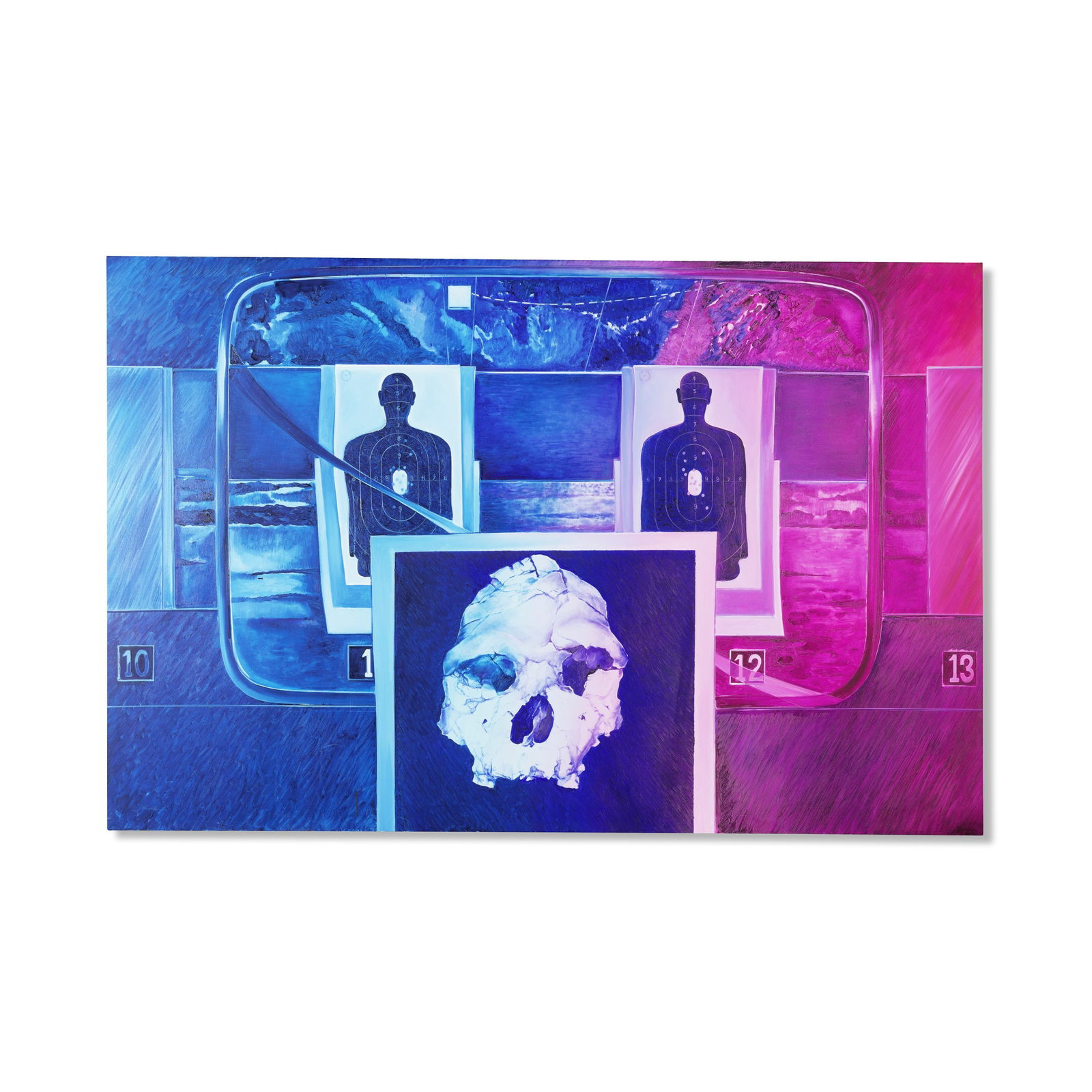 JACQUES MONORY (1934-2018) La Terrasse N° 16 1989: JACQUES MONORY (1934-2018) La Terrasse N° 16 1989 signé, titré, daté 1989 et porte la mention d'atelier N° 830 bis au revers huile sur toile signed, titled, dated 1