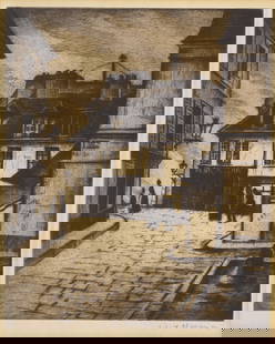 Christopher Richard Wynne Nevinson A.R.A. (British, 1889-1946) La Butte Montmartre Drypoint and ...: Christopher Richard Wynne Nevinson A.R.A. (British, 1889-1946) La Butte Montmartre (Black 97) Drypoint and aquatint, 1922, on laid paper, signed in pencil Plate 234 x 193mm (9 1/4 x 7 5/8in) Sheet 390