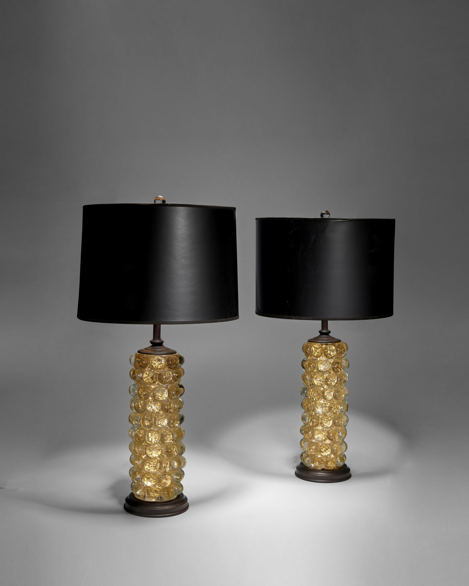 ERCOLE BAROVIER (1889-1974) Pair of 'Lenti' Table Lampscirca 1940for Barovier & Toso, glass with... (1 of 5)