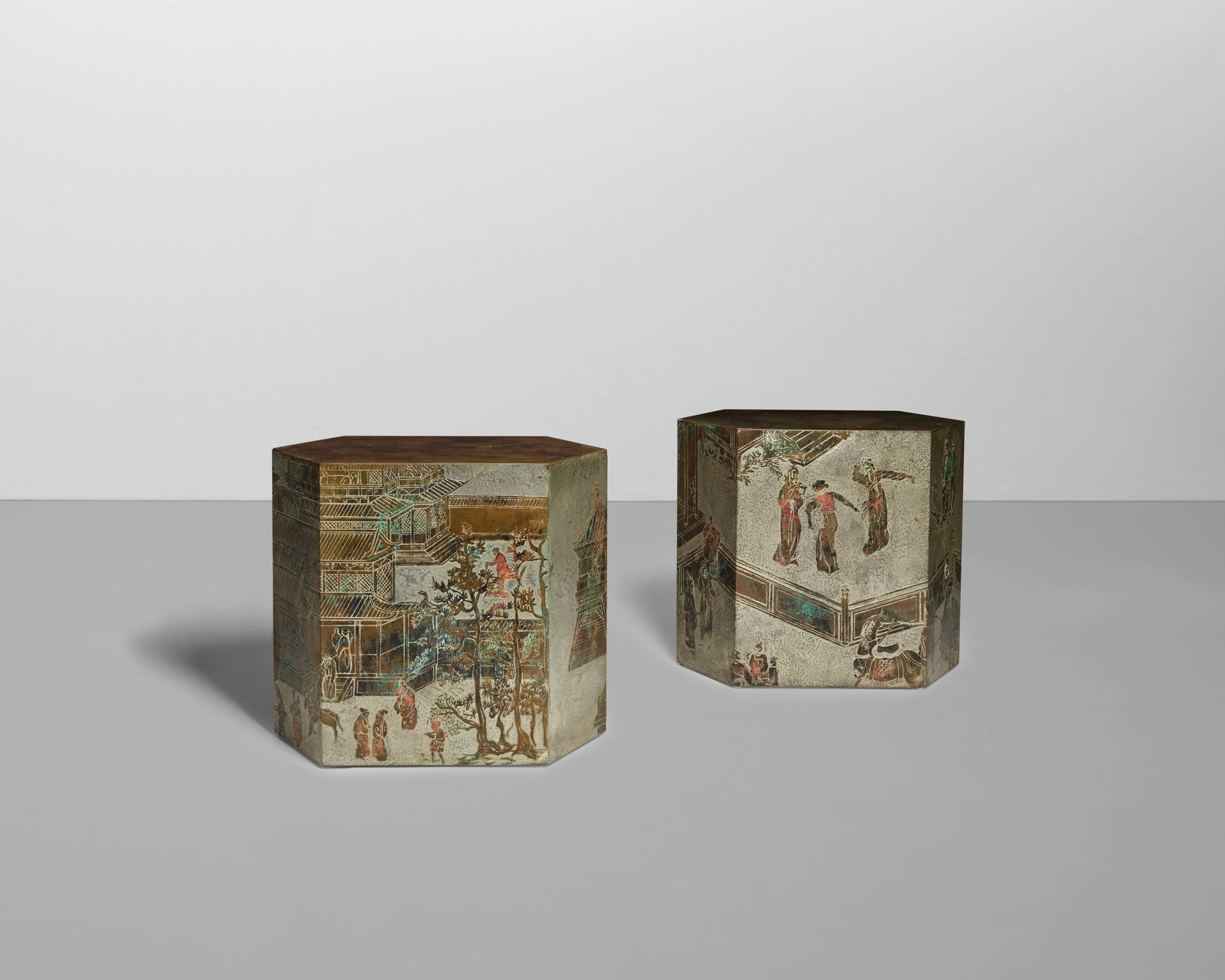 PHILIP (1907-1987) AND KELVIN LAVERNE (BORN 1937) Pair of 'Spring Festival' Occasional Tablescir... (1 of 5)