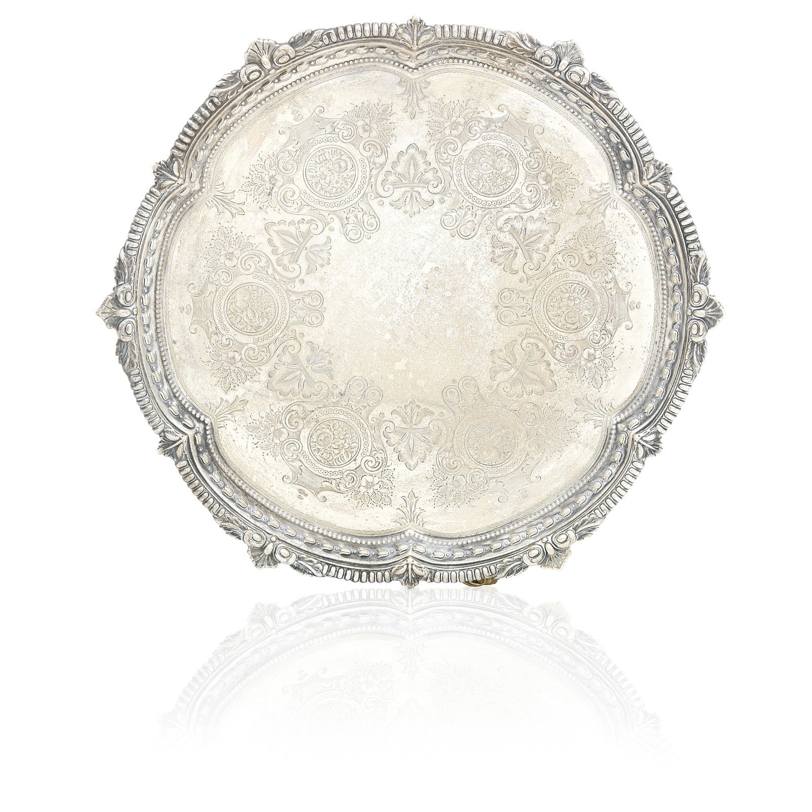 An Edwardian Silver Salver By Barker Brothers, Chester, 1909 (1 of 1)