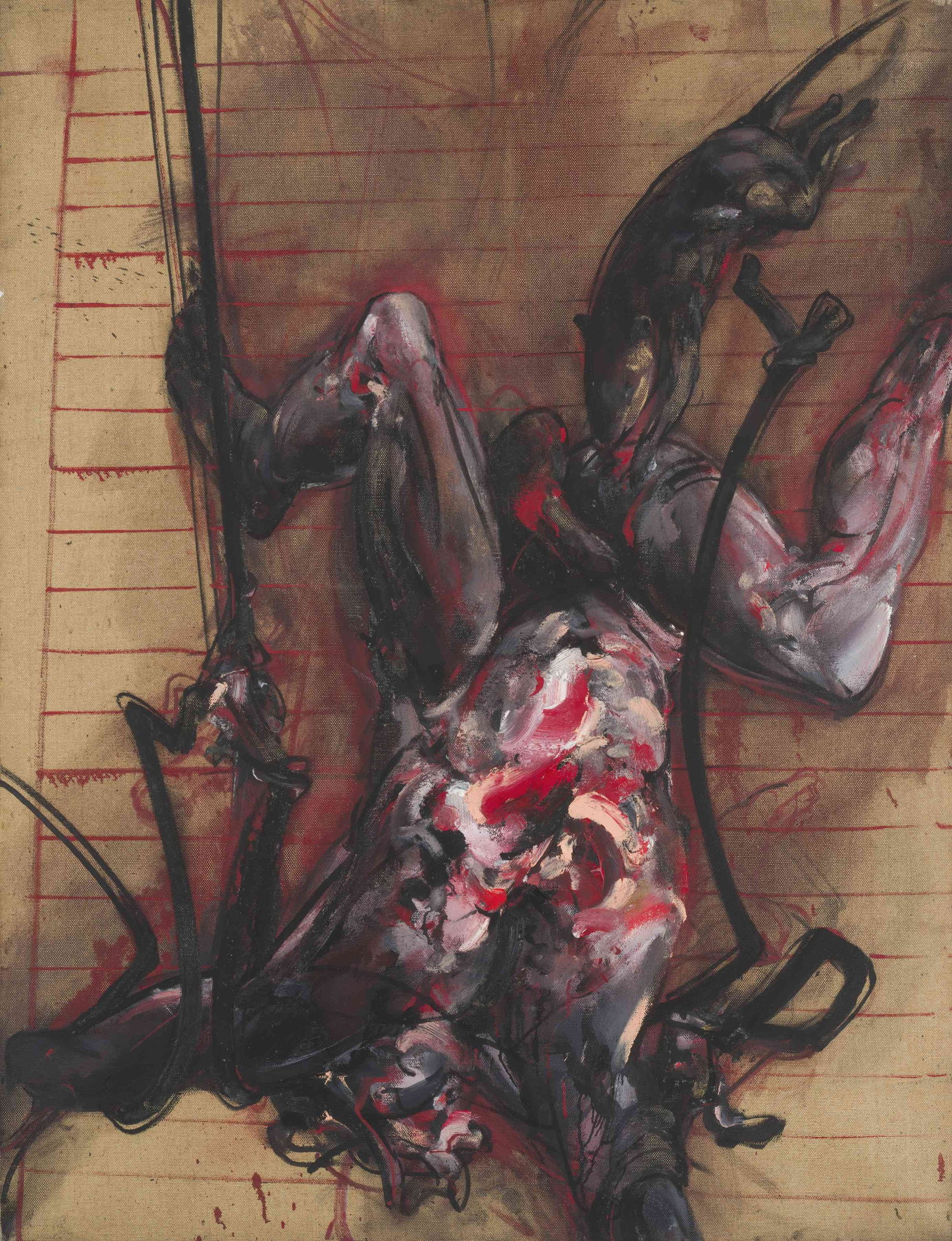 VLADIMIR VELICKOVIC (1935-2019) Torture: VLADIMIR VELICKOVIC (1935-2019) Torture 1989 Signé, titré et daté au dos Huile sur toile Getekend, getiteld en gedateerd op de achterkant Olieverf op doek Signed, titled and dated o