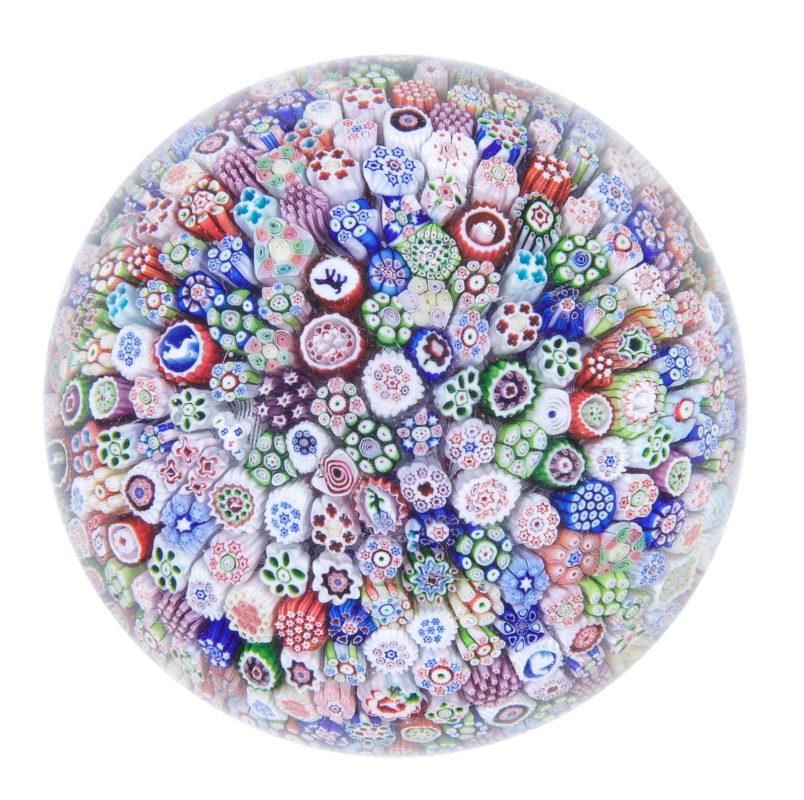 A Baccarat close-packed millefiori paperweight, dated 1847 (1 of 1)