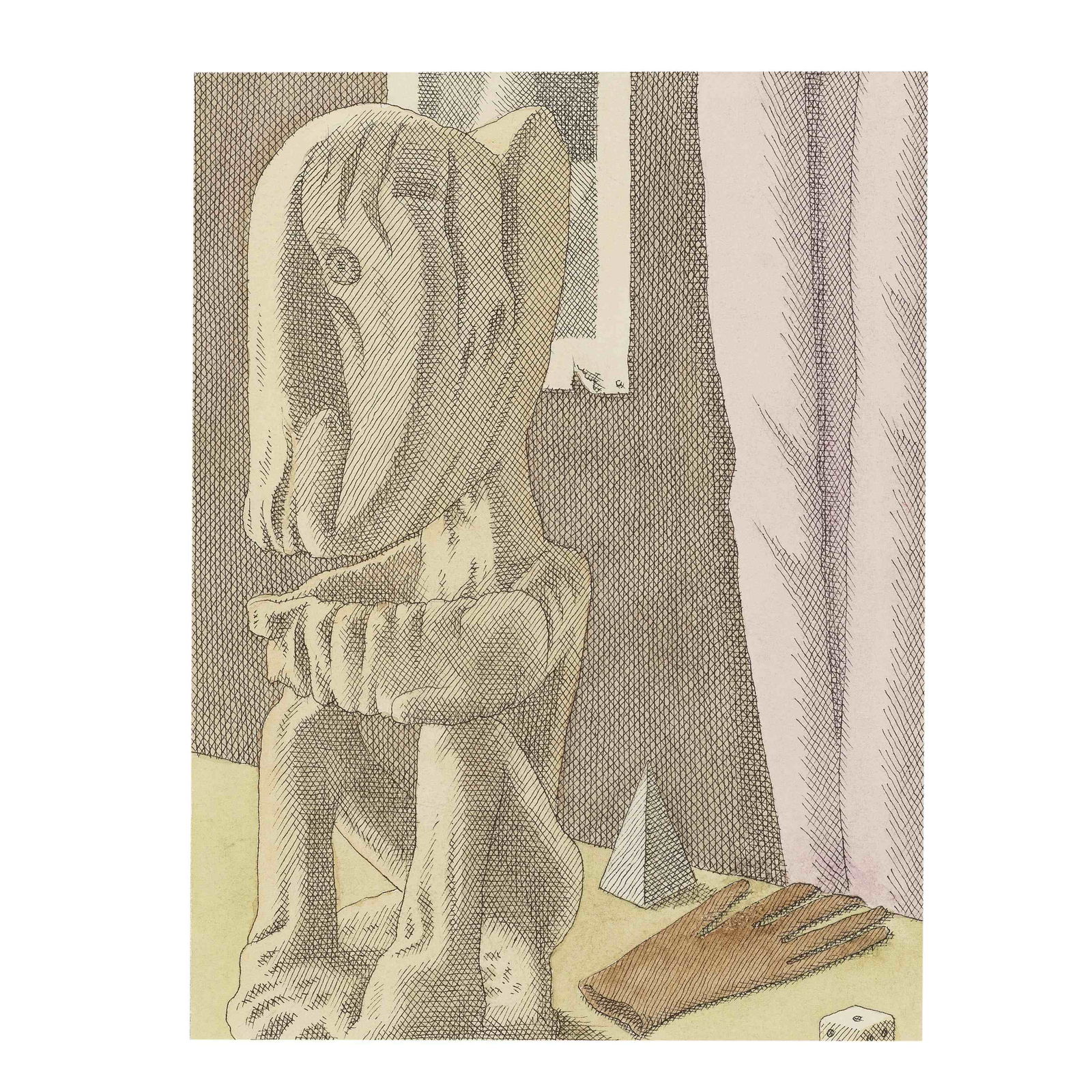 Pierre Le-Tan (French, 1950-2019) Statuette Korwar et gant (1 of 1)