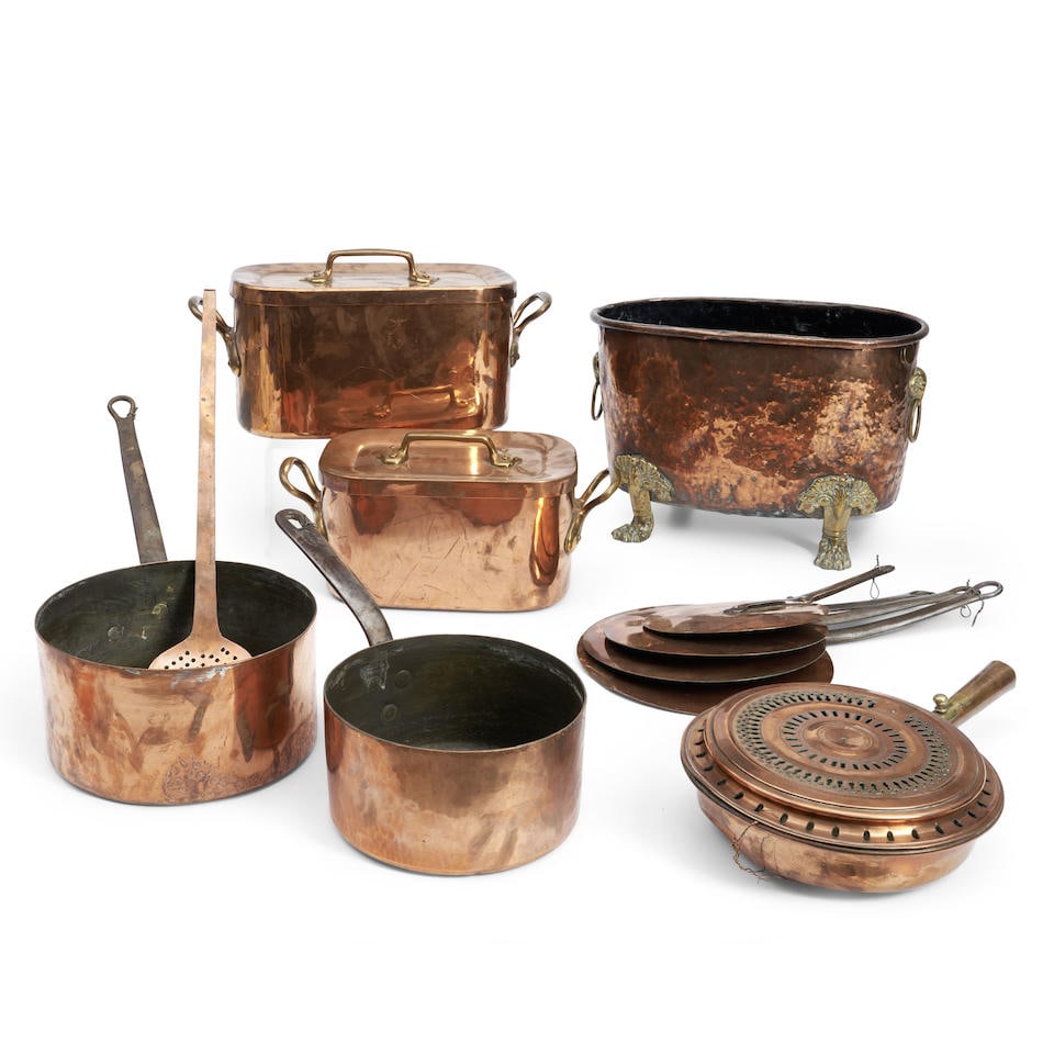 Eleven Copper Kitchen and Household Items (1 of 1)