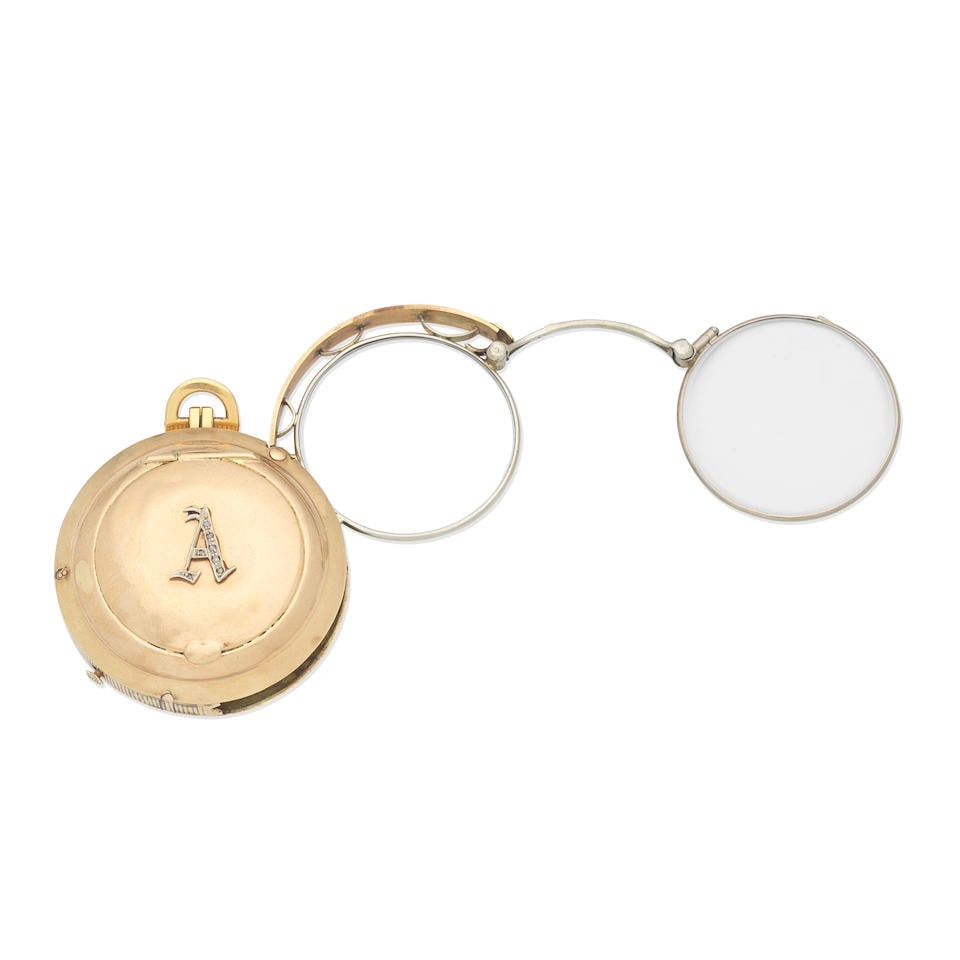 DIAMOND-SET LORGNETTE CASE, (1 of 4)
