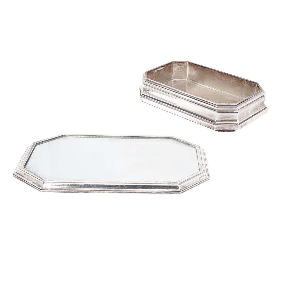 A FRENCH SILVER-PLATED CENTER DISH by Adolphe Boulenger, Paris, late 19th century (1 of 1)