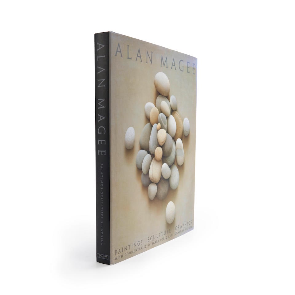 MAGEE, ALAN. b. 1947. Alan Magee: Paintings Sculpture Graphics. Los Angeles: Forum Gallery, 2003.: MAGEE, ALAN. b. 1947. Alan Magee: Paintings Sculpture Graphics. Los Angeles: Forum Gallery, 2003. 4to (12 x 9 1/2 in.), publisher's boards with dust jacket, signed and inscribed by Magee. With comment