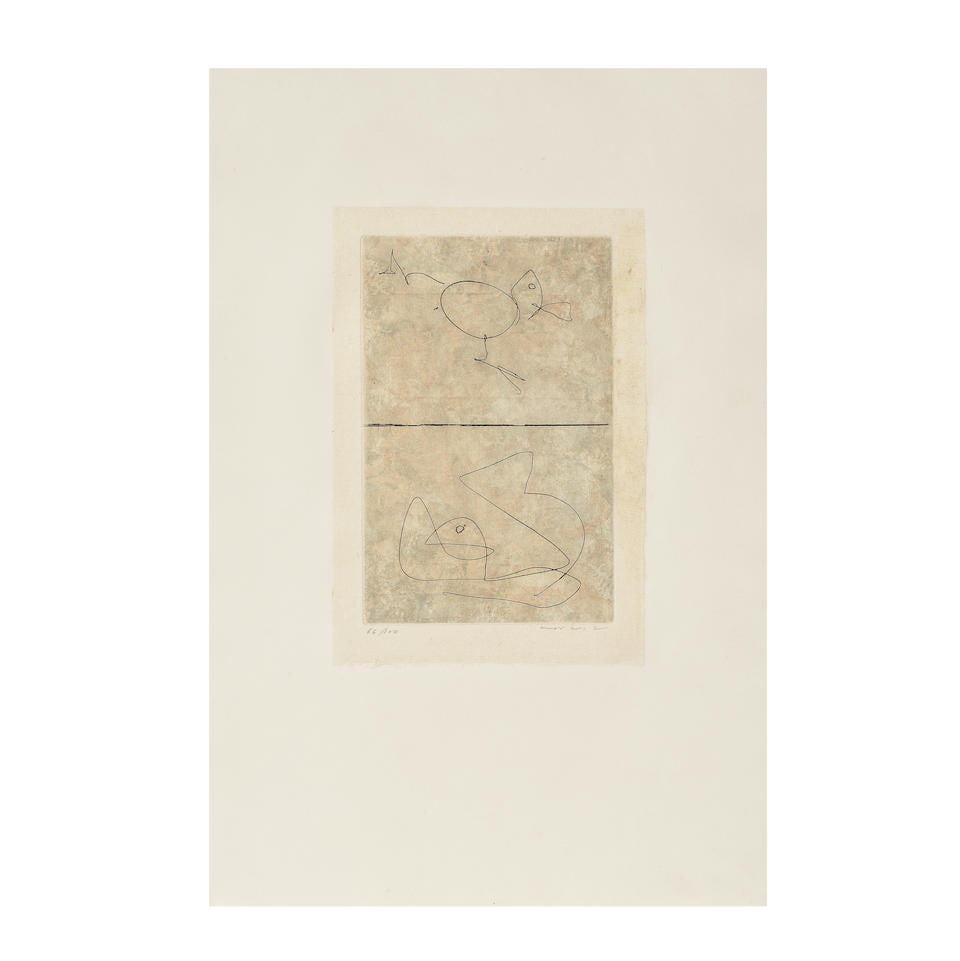 MAX ERNST (1891-1976) Sans Titre, 1972 (Spies n°225-B)Eau-forte et aquatinte sur Japon anci... (1 of 2)
