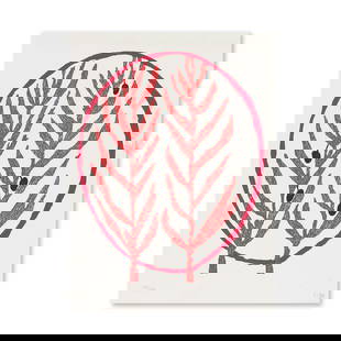 LOUISE BOURGEOIS (1911-2010) Rameau d'olivier, 2005 Du portfolio 'Art pour la Paix'Lithographie ...: LOUISE BOURGEOIS (1911-2010) Rameau d'olivier, 2005 (MOMA, 919.2) Planche issue du portfolio 'Art pour la Paix' Lithographie sur vélin d'Arches Monogrammée et numérotée 146/146 au