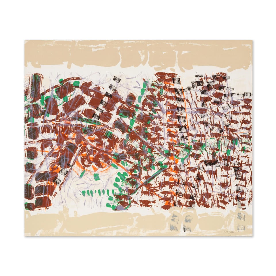 JEAN PAUL RIOPELLE (1923-2002) Midi, 1978-1979 (Riopelle, 1979.01 c EST.LI.ALB)Planche de la s&#... (1 of 1)