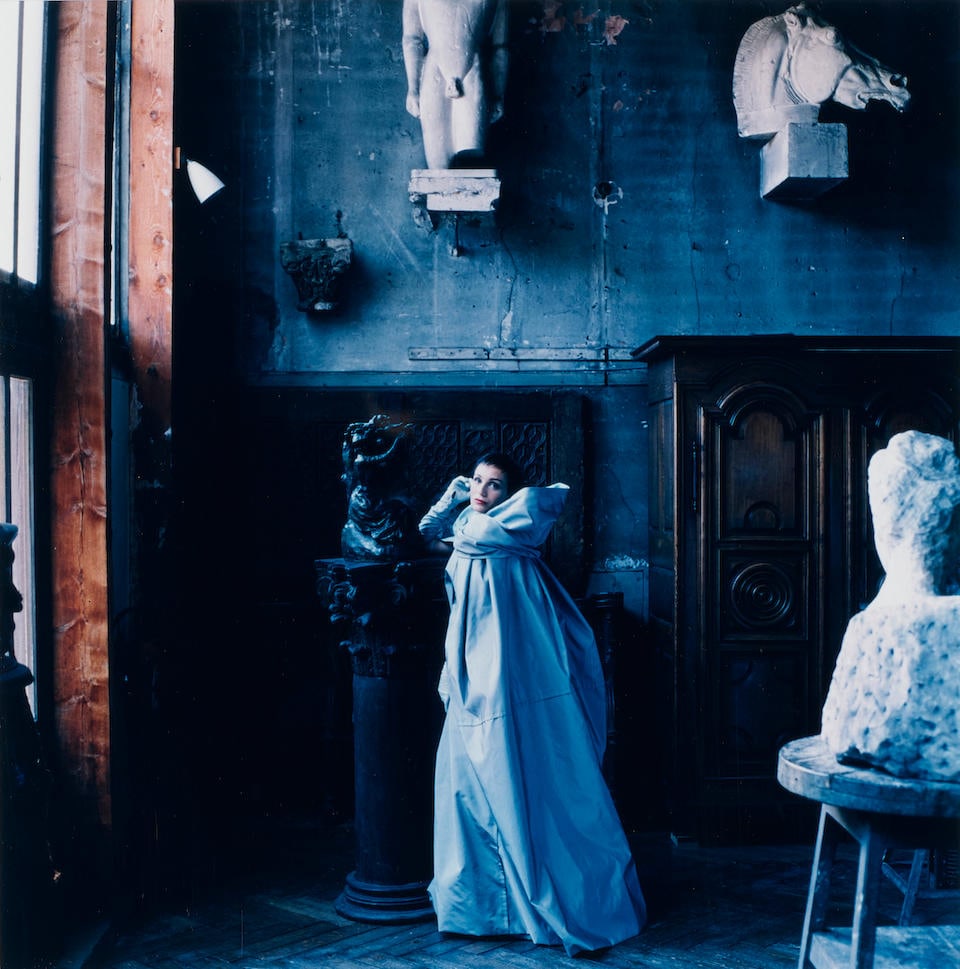 David Seidner (1957-1999); 'Kristin Scott-Thomas';: David Seidner (1957-1999) 'Kristin Scott-Thomas', 1996 Chromogenic print; signed, titled, and dated in ink and the photographer's copyright stamp on the reverse, framed. 10 1/2 x 10 3/8 in. (26.7 x 26