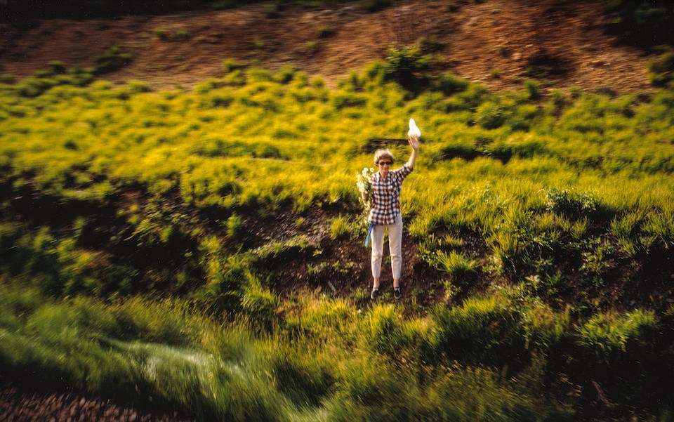 Paul Fusco (1930-2020); Untitled (Motorcycle) from 'RFK Funeral Train');: Paul Fusco (1930-2020) Untitled (Motorcycle) from 'RFK Funeral Train'), 1968 Cibachrome print, printed later; signed, titled, and dated in ink on the reverse, framed, a Bonni Benrubi Gallery label on