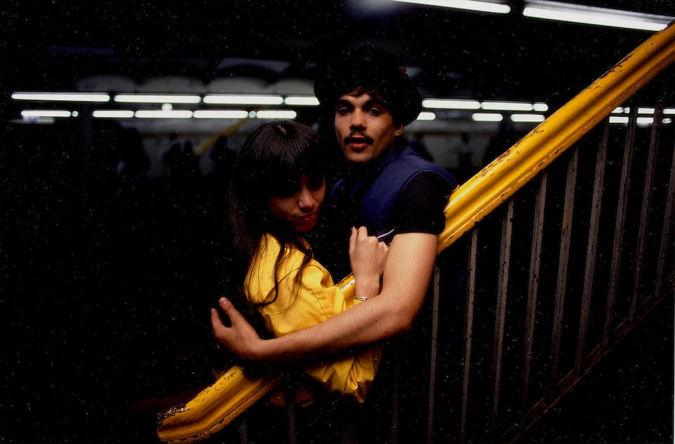 Bruce Davidson (born 1933); Untitled (Couple on Platform) (from 'Subway');: Bruce Davidson (born 1933) Untitled (Couple on Platform) (from 'Subway'), 1980 Archival pigment print, printed later; signed and numbered '16/50' in ink on the reverse, framed, an Aperture Foundation