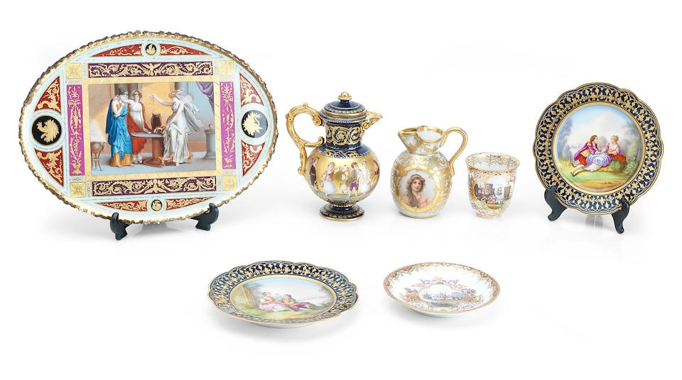 A Meissen Style Cabinet Cup and Saucer (1 of 1)