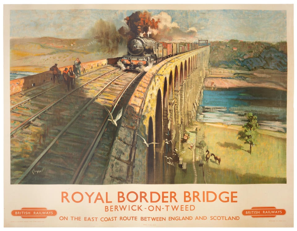 TERENCE CUNEO (1907-1996) ROYAL BORDER BRIDGE, British Railways (1 of 1)