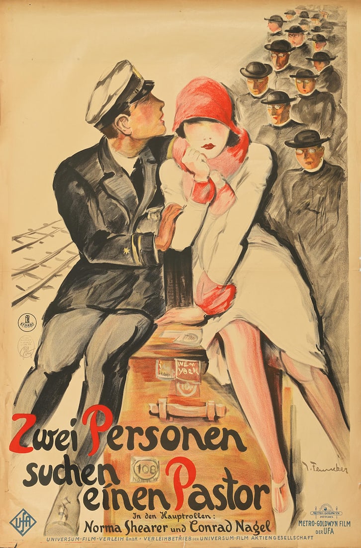 JOSEF FENNEKER (1895-1956) ZWEI PERSONEN SUCHEN EINEN PASTOR (1 of 2)