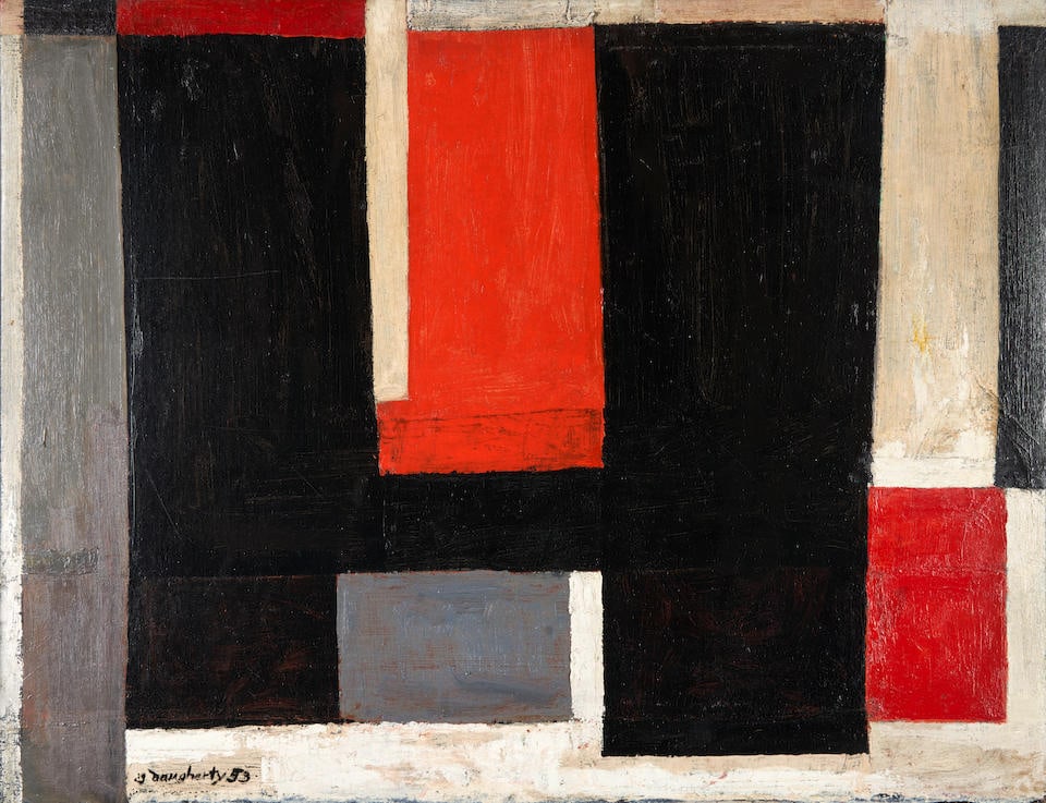 JAMES HENRY DAUGHERTY (American, 1889-1974) Portable Bomb Shelter framed 55.75 x 71.0 x 5.5 cm (... (1 of 4)