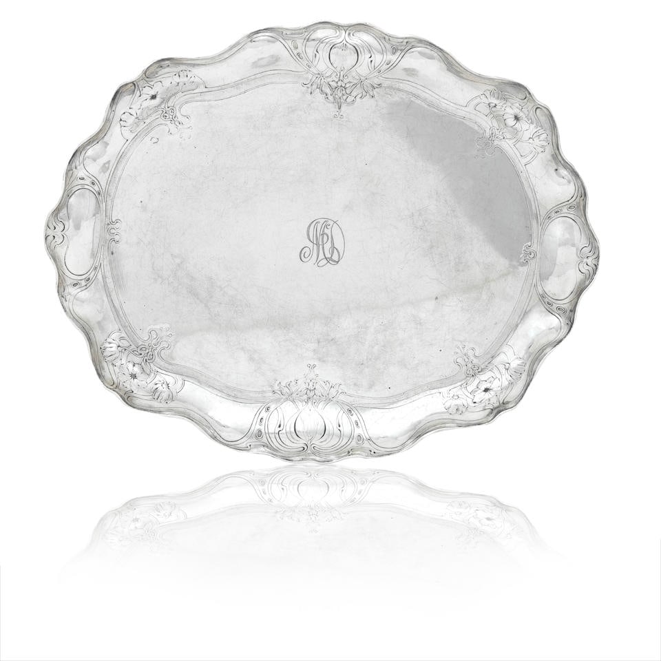 A Gorham Martelé tray by Gorham Mfg. Co., Providence, RI, circa 1900, 950 standard marks (1 of 1)
