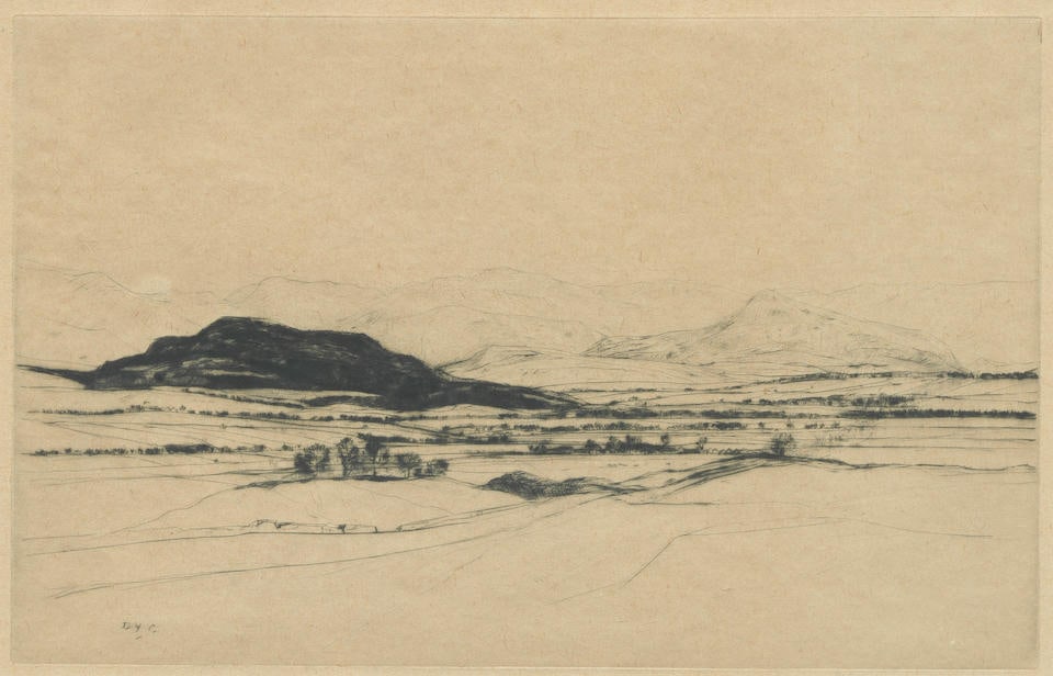Sir David Young Cameron RA RSA RWS RSW RE (British, 1865-1945) Cairngorm: Sir David Young Cameron RA RSA RWS RSW RE (British, 1865-1945) Cairngorm etching 22.5 x 35cm (8 7/8 x 13 3/4in). For further information on this lot please visit Bonhams.com For further information ab