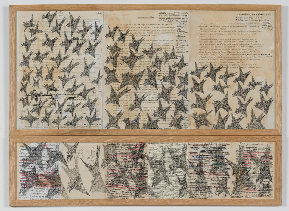 JEAN-LUC PARANT (1944-2022) Brouillon 16a et 16b: JEAN-LUC PARANT (1944-2022) Brouillon 16a et 16b Diptyque Encre et collage sur papier Monogrammé et titré au dos Diptiek Inkt en collage op papier Gemonogrammeerd en getiteld op de achterkan