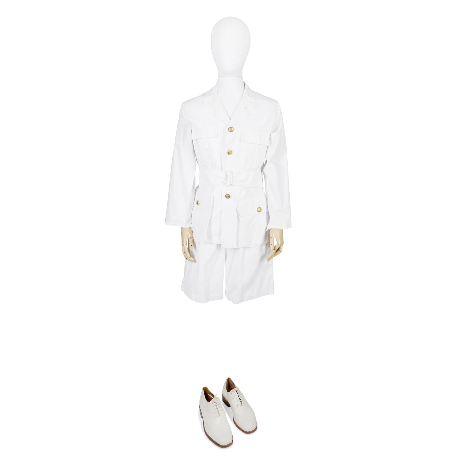 Matt Smith (as Prince Philip): A 'Britannia' Naval uniform Season 2, Episode 2, 'A Company of Men': Matt Smith (as Prince Philip): A 'Britannia' Naval uniform Season 2, Episode 2, 'A Company of Men' Custom-made white long-sleeved naval shirt with gold buttons, with handwritten production label readi