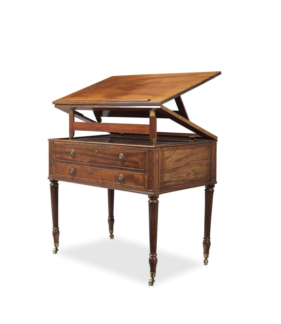 A Regency mahogany architect's table after a design by Gillows  Circa 1815, possibly by Gillows (1 of 3)