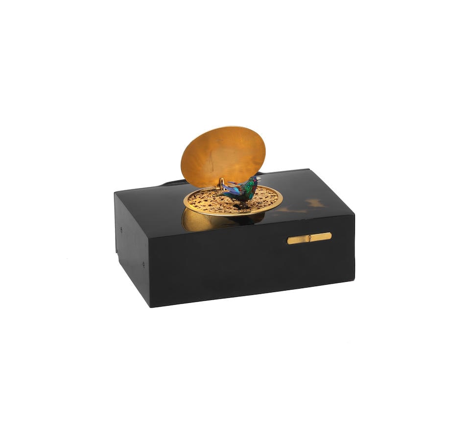 A good tortoiseshell singing bird box, probably by Bontems, circa 1890, (1 of 2)