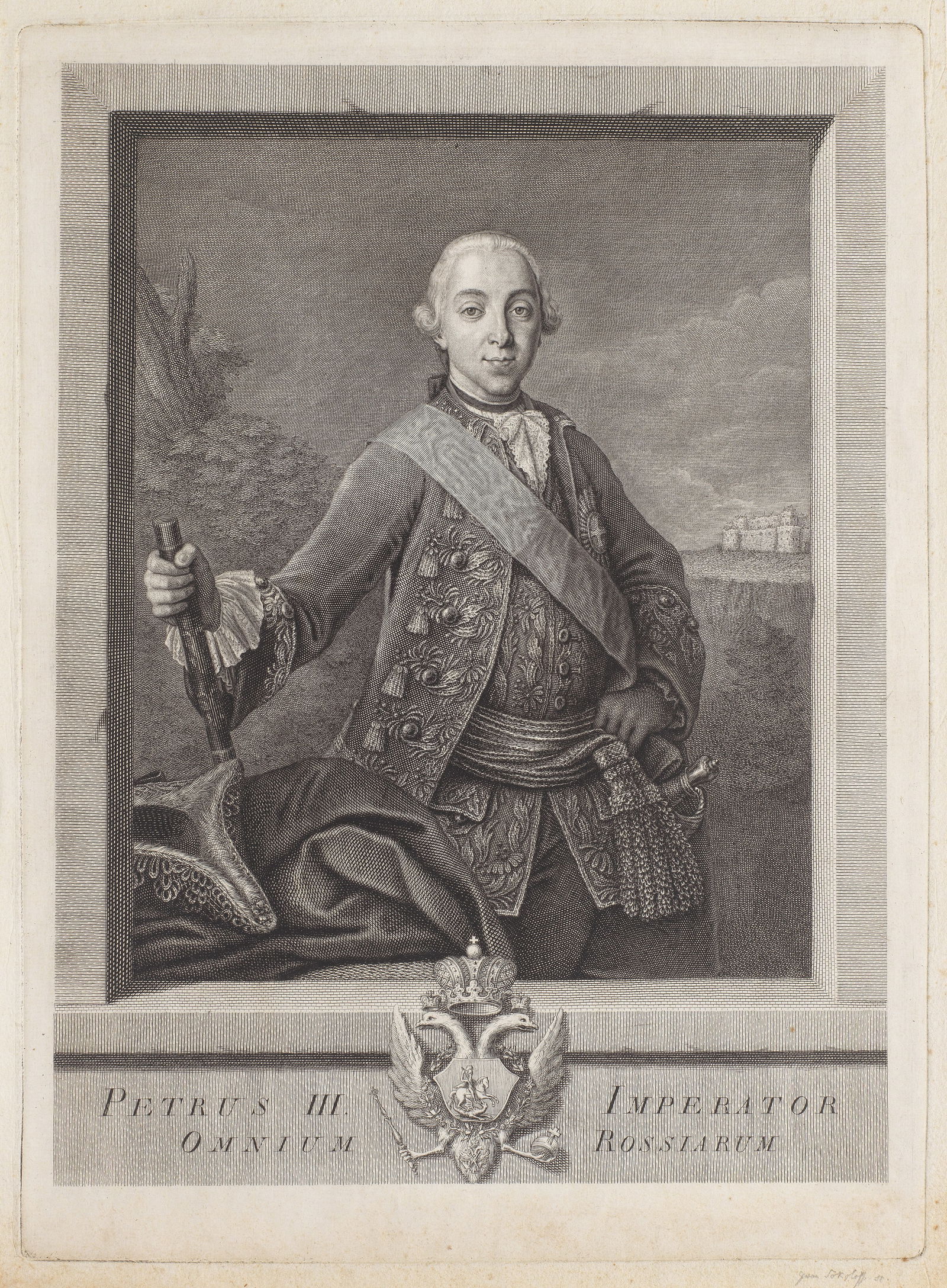 Ten engraved portarits and scenes comprising: size of largest: 55.5 x 42 cm (21 7/8 x 16 9/16 in... (1 of 1)