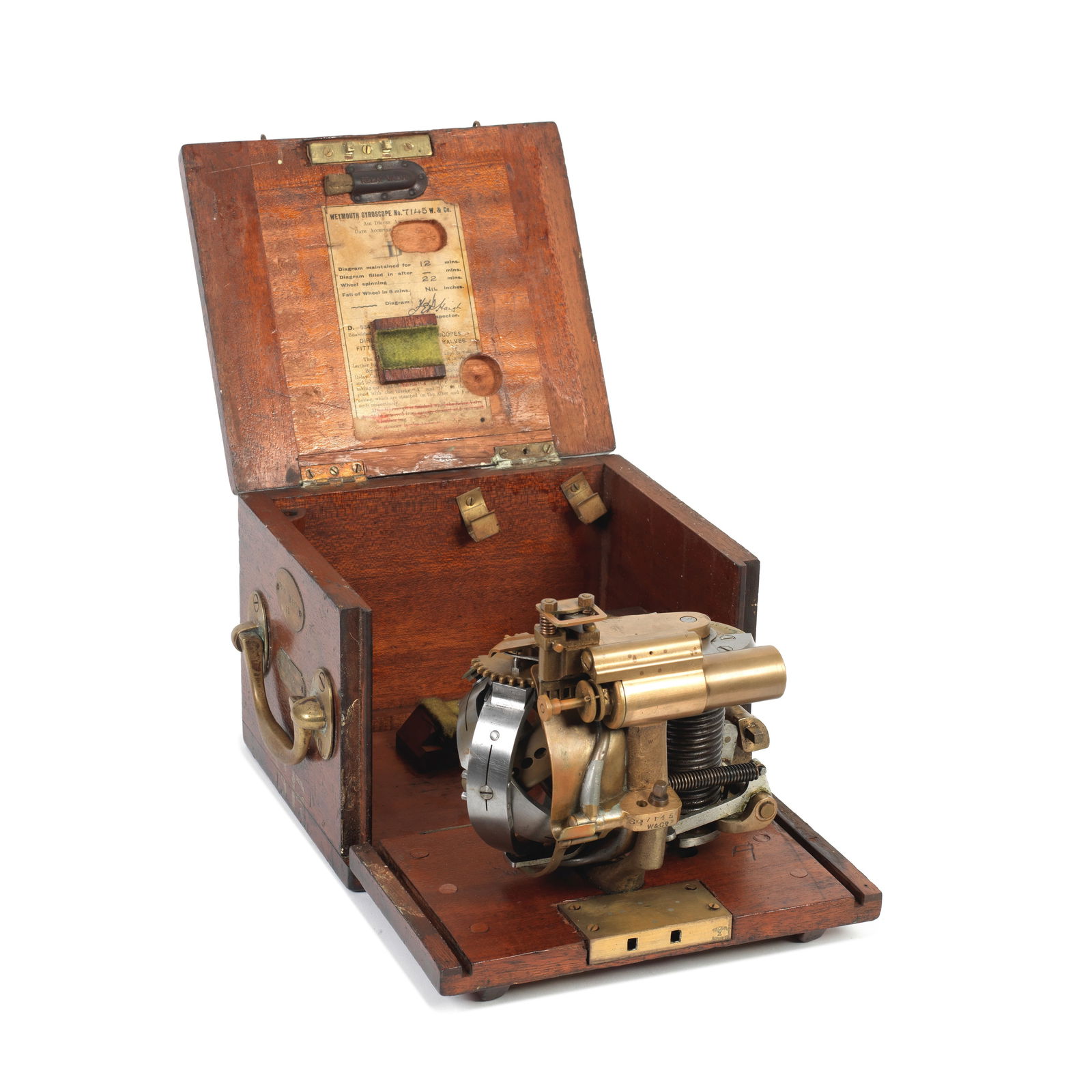 A Torpedo Gyroscope By Whitehead Torpedo Works, English, early 20th century, (1 of 1)