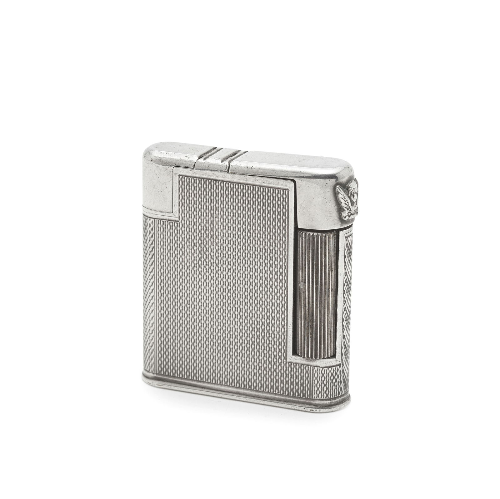 A silver-plated 'The Charles' petrol pocket lighter stamped 'The Charles Lighter', MADE IN ENGLA... (1 of 1)