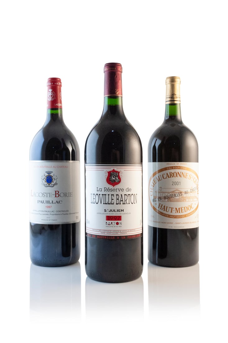 La Réserve de Léoville Barton 1997, St Julien, the 2nd wine of Château Léovi...: La Réserve de Léoville Barton 1997 (6 magnums) St Julien, the 2nd wine of Château Léoville Barton Lacoste Borie 1997 (6 magnums) Pauillac, the 2nd wine of Château Grand-Puy-La