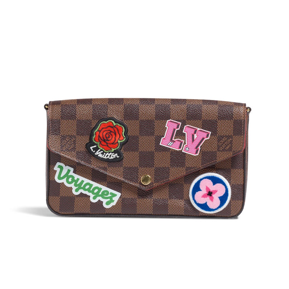 LOUIS VUITTON: LV STORIES POCHETTE FELICIE WALLET ON CHAIN 2018 (1 of 4)