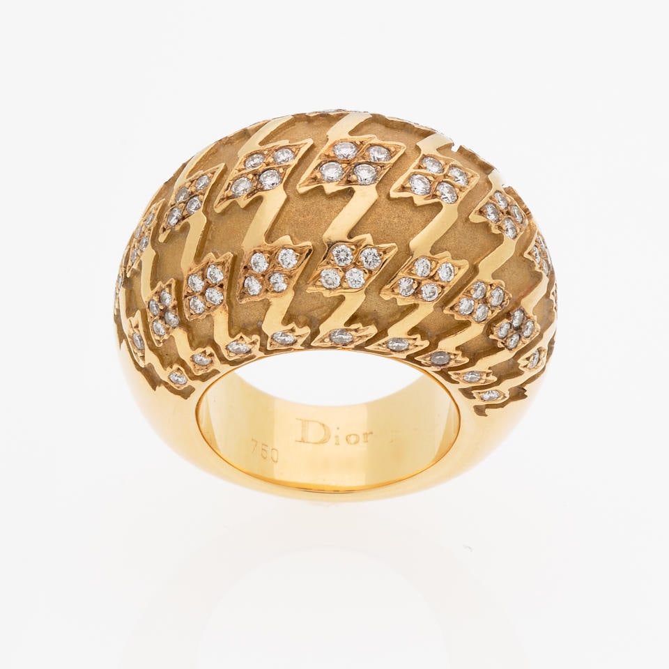 CHRISTIAN DIOR: BAGUE DIAMANTS (1 of 3)