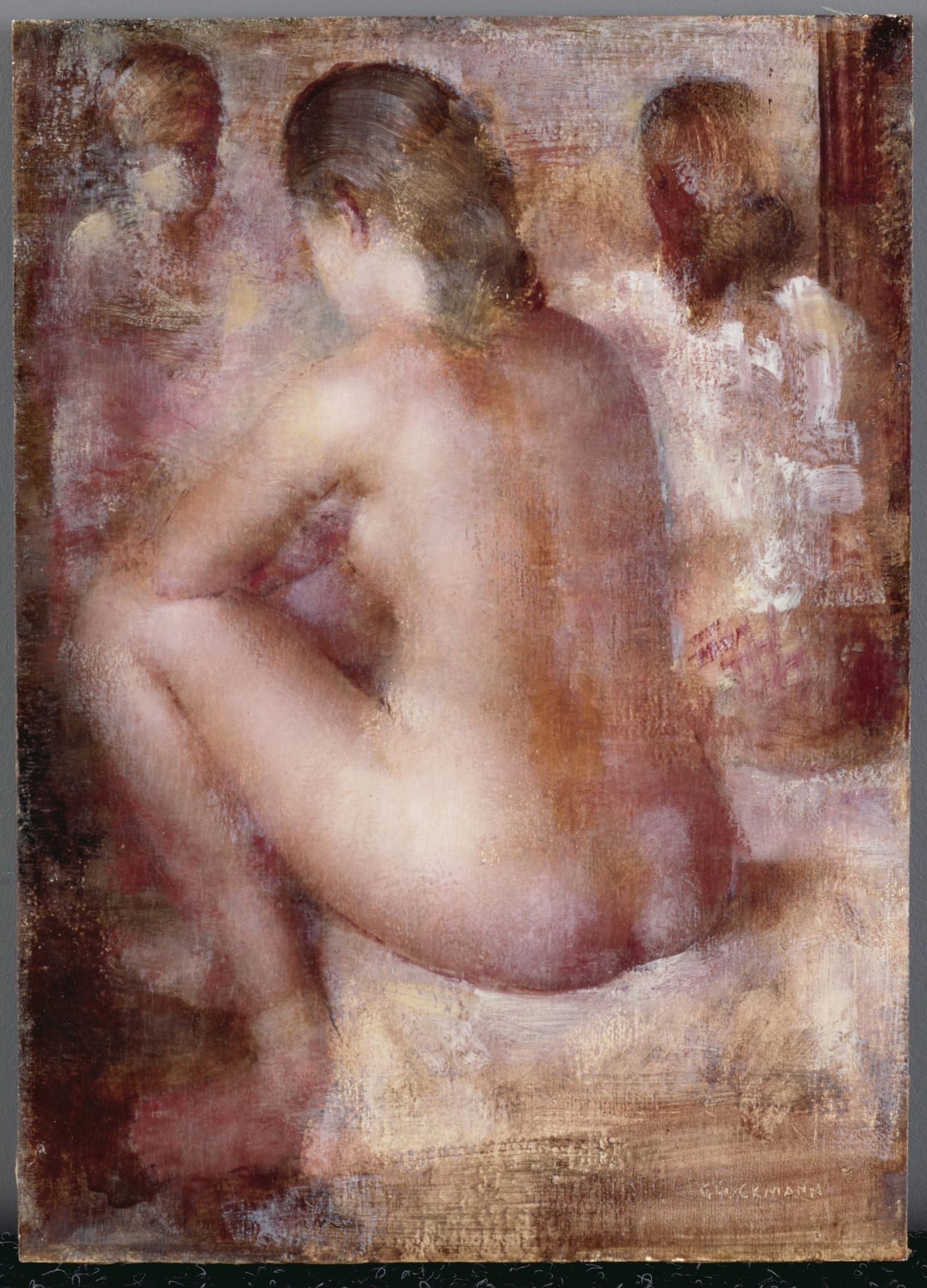 Grigory Gluckmann (Viciebsk 1898-1973 Los Angeles) Jeune fille assise: Grigory Gluckmann (Viciebsk 1898-1973 Los Angeles) Jeune fille assise signée en latin (en bas à droite) huile sur carton signed in latin (lower right) oil on board 26 x 18.5cm (10 1/4 x