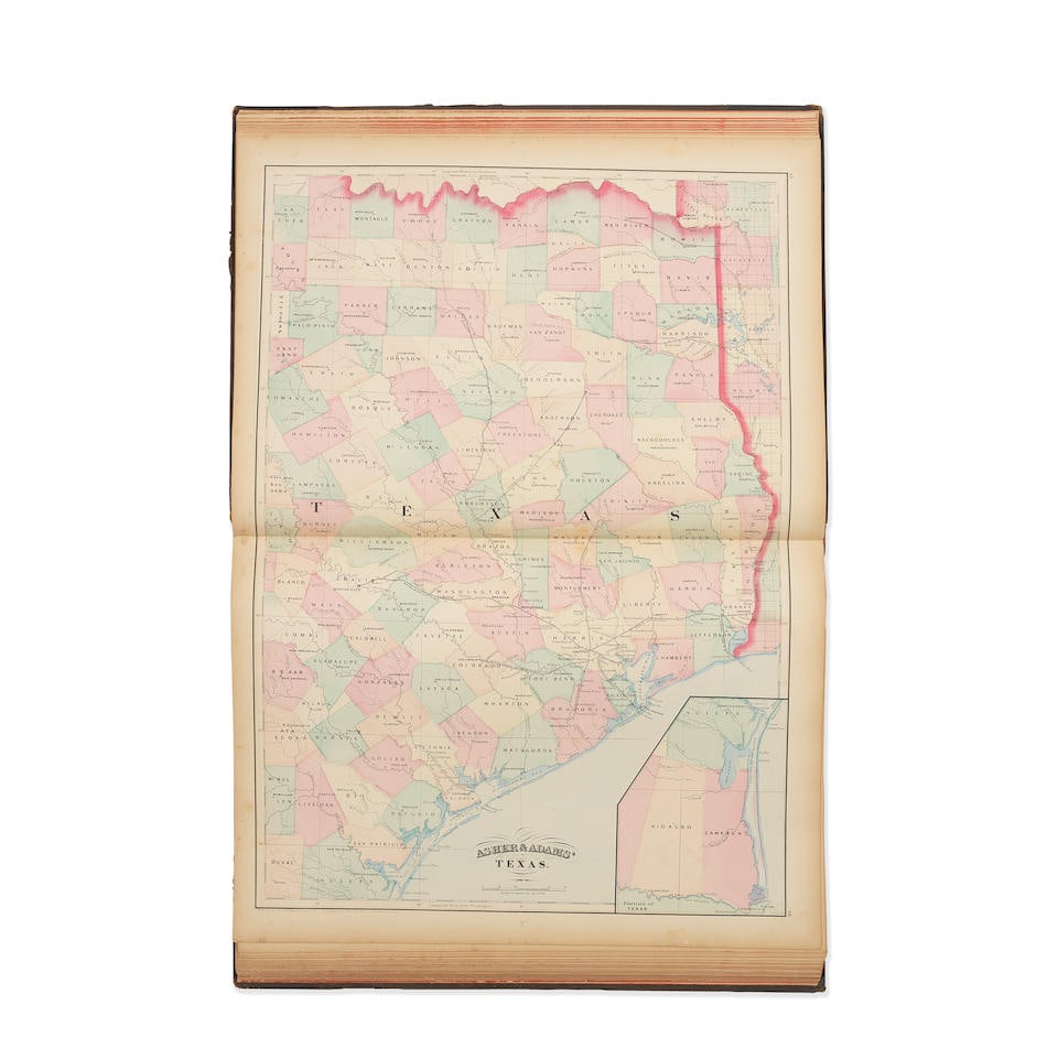 ASHER AND ADAMS Asher & Adams' New Historical and Topographical Atlas of the United States. With...: ASHER AND ADAMS Asher & Adams' New Historical a...