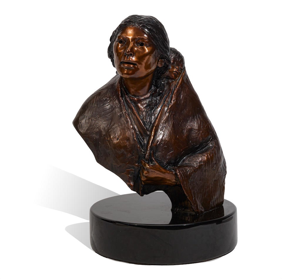 Glenna Goodacre (1939-2020) Study for Shoshone Mother 11 in. high (1 of 2)