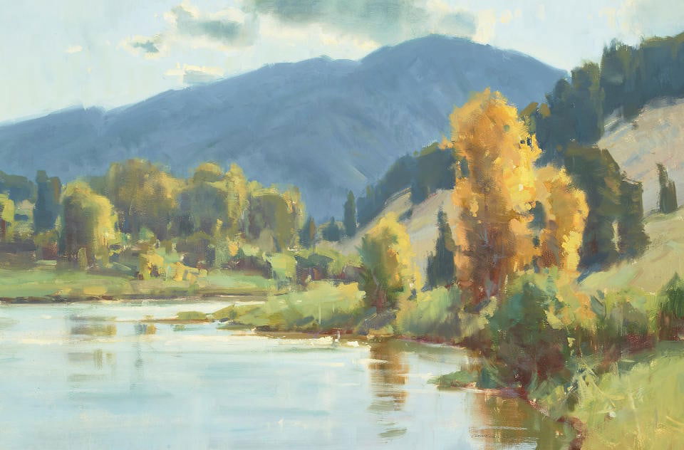 Scott Christensen (born 1962) Glacier Park, Autumn 30 x 36 in. framed 38 x 43 in. (1 of 2)