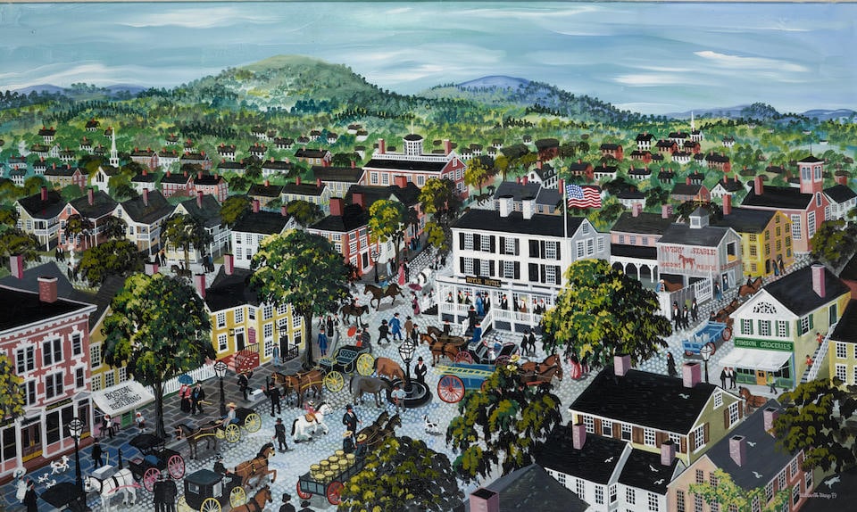 MAXWELL MAYS (American, 1918-2009) Hoyle Square, Providence, Rhode Island (38 x 62 in (96.5 x 15... (1 of 4)