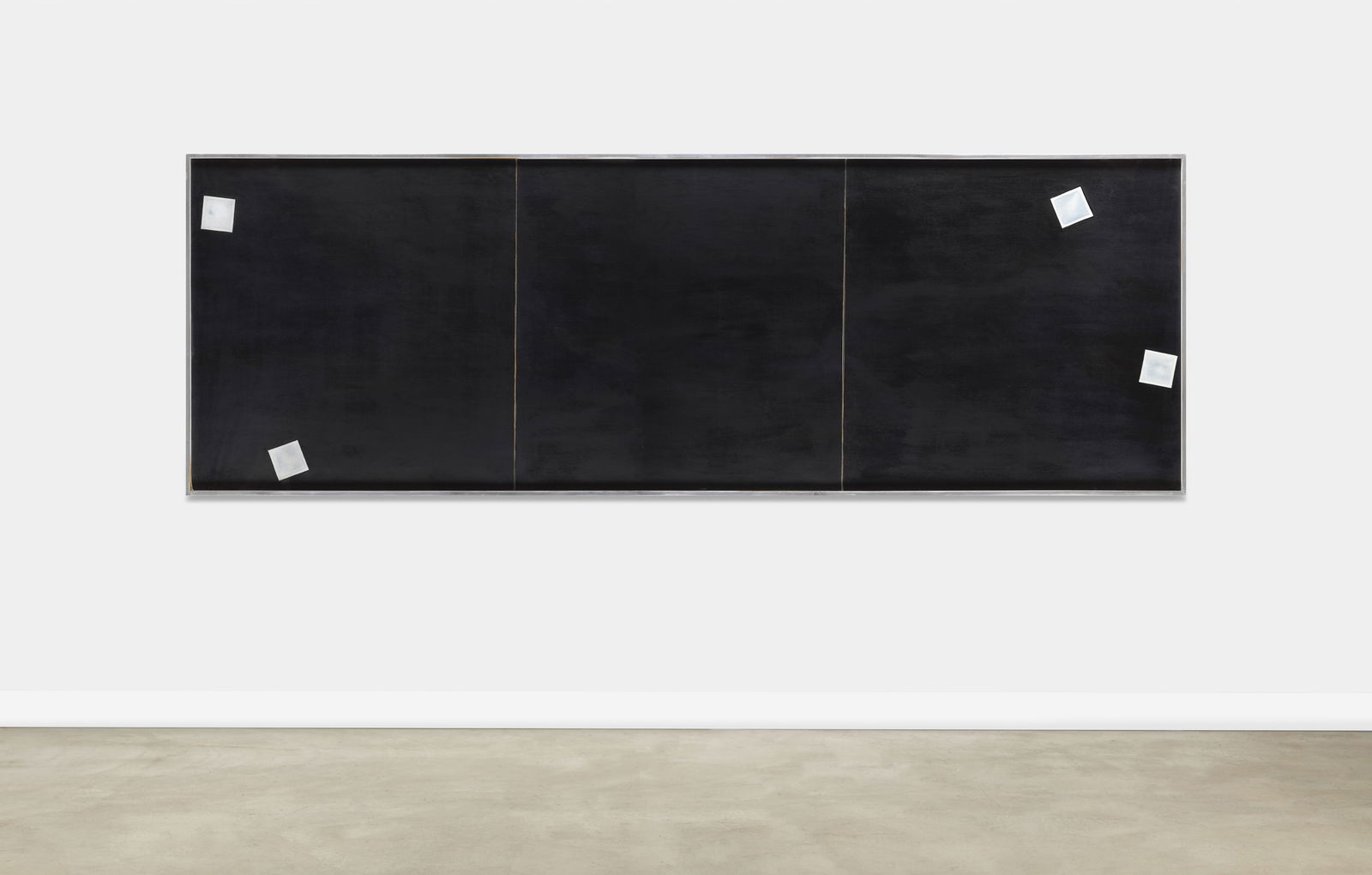 JOE GOODE (B. 1937) Untitled (Black Photo Cloud Triptych), 1969-70: JOE GOODE (B. 1937) Untitled (Black Photo Cloud Triptych), 1969-70 signed and dated 'Joe Goode 1969-70' (on the center stretcher) oil on canvas 36 x 108 in. 91.4 x 274.3 cm. Footnotes: Provenanc