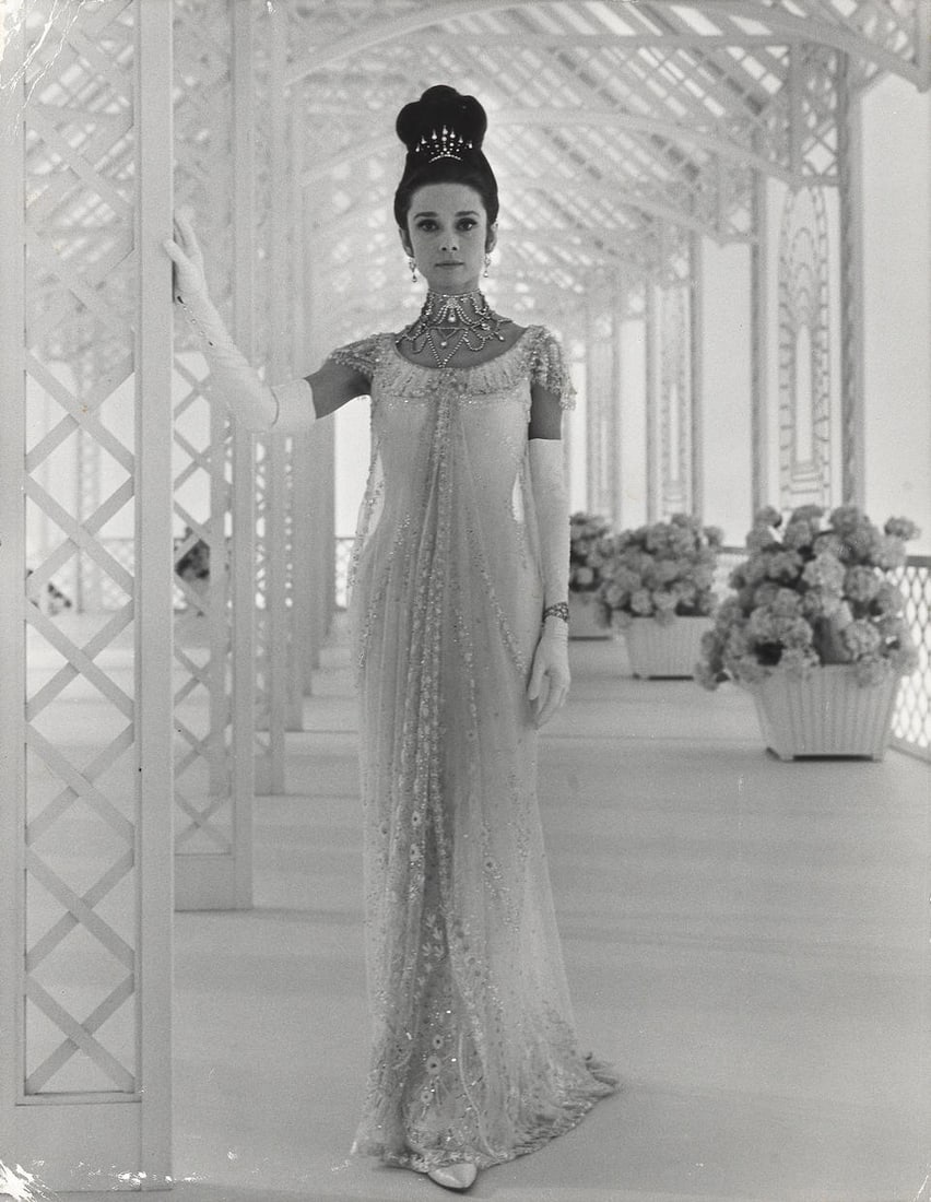 Cecil Beaton (British, 1904-1980);: Cecil Beaton (British, 1904-1980) A rare studio publicity portrait of Audrey Hepburn As Eliza Doolittle in My Fair Lady, in the 1964 Warner Bros. film adaptation of Pygmalion, gelatin silver print, wi