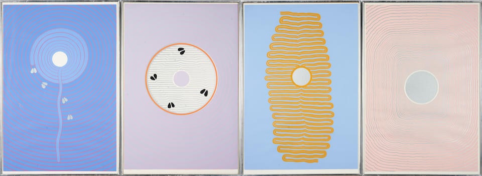 ARTHUR OKAMURA (JAPANESE/AMERICAN, 1932-2009) FOUR PRINTS: IMAGINE, RIDING HOME, SOURCE, NO OX (1 of 2)