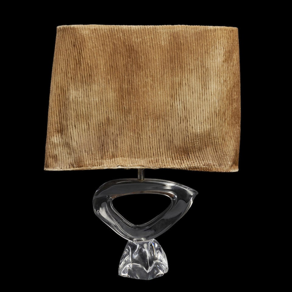 DAUM FRANCE CRYSTAL TABLE LAMP (1 of 1)