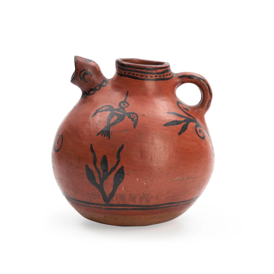 A San Ildefonso effigy jug ht. 7 1/2, wd. 6 1/4 in. (1 of 3)