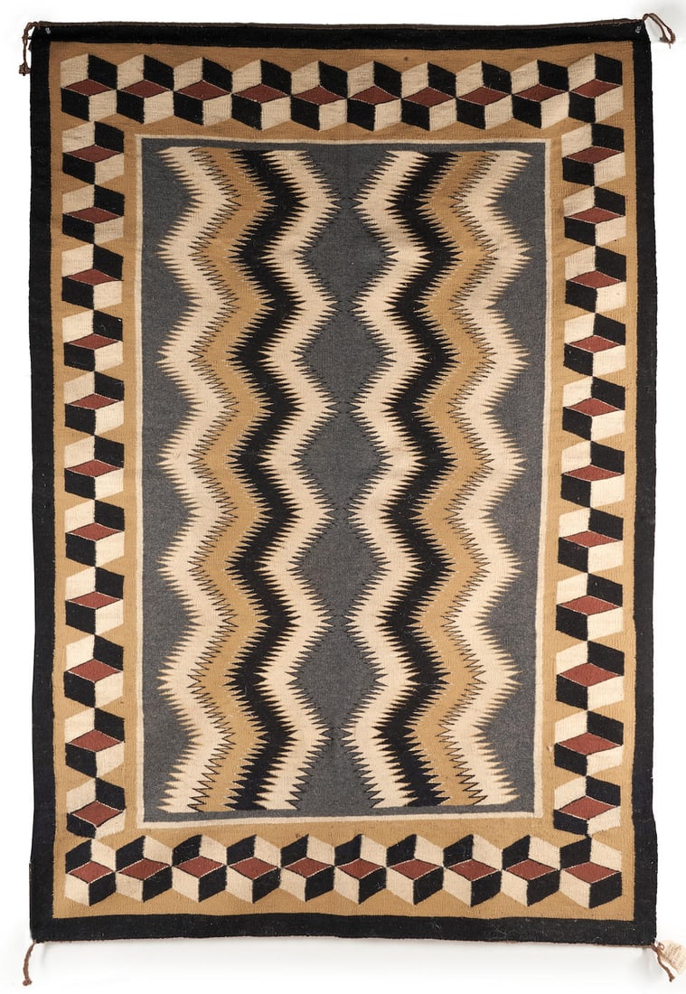 A Diné (Navajo) rug 73 x 49 in. (1 of 3)