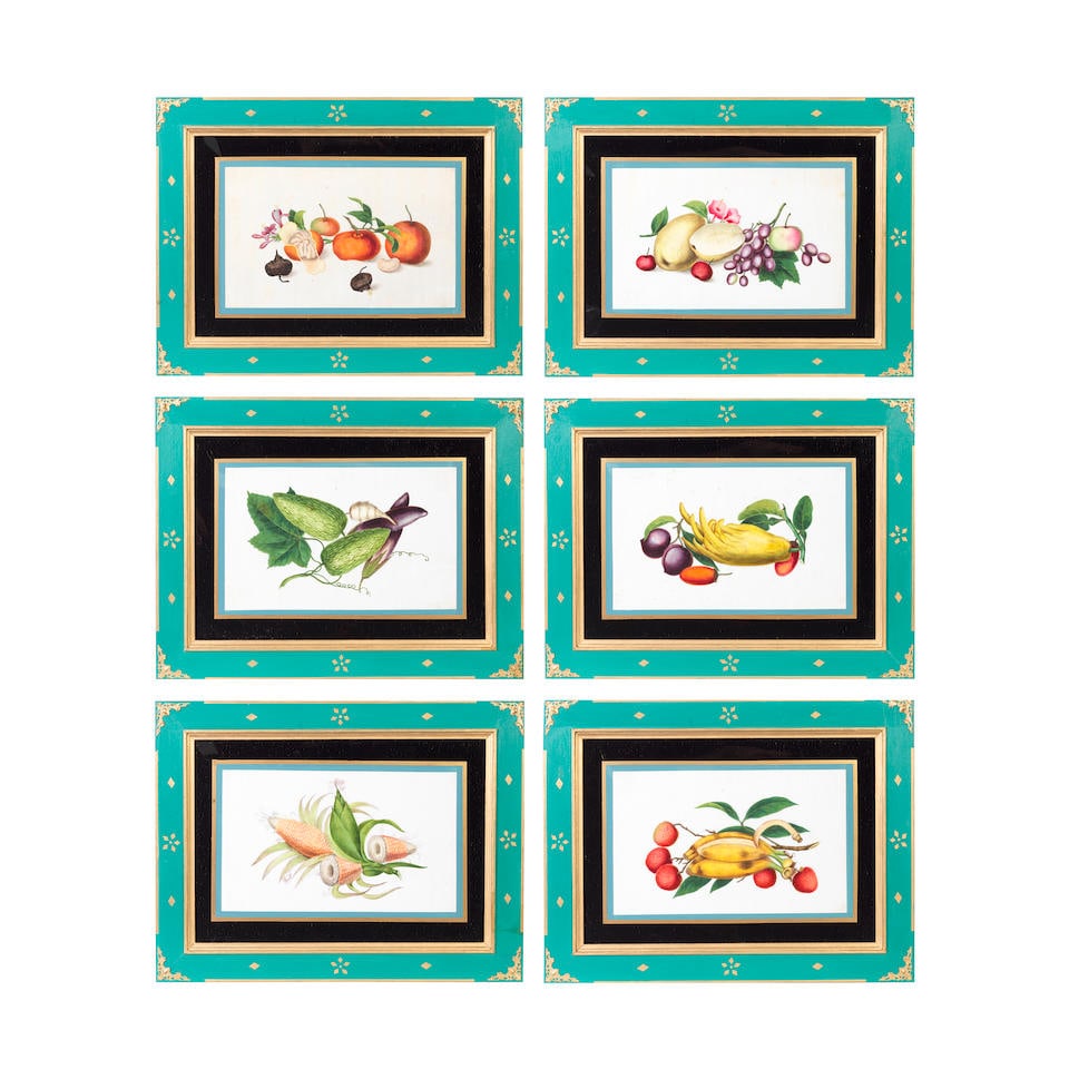 CHINESE EXPORT SCHOOL (19TH CENTURY) Studies of Fruits (6) (1 of 1)