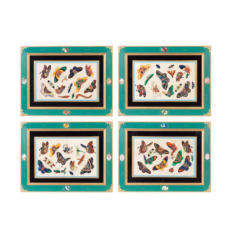 CHINESE EXPORT SCHOOL (19TH CENTURY) Studies of Butterflies (4) (1 of 1)