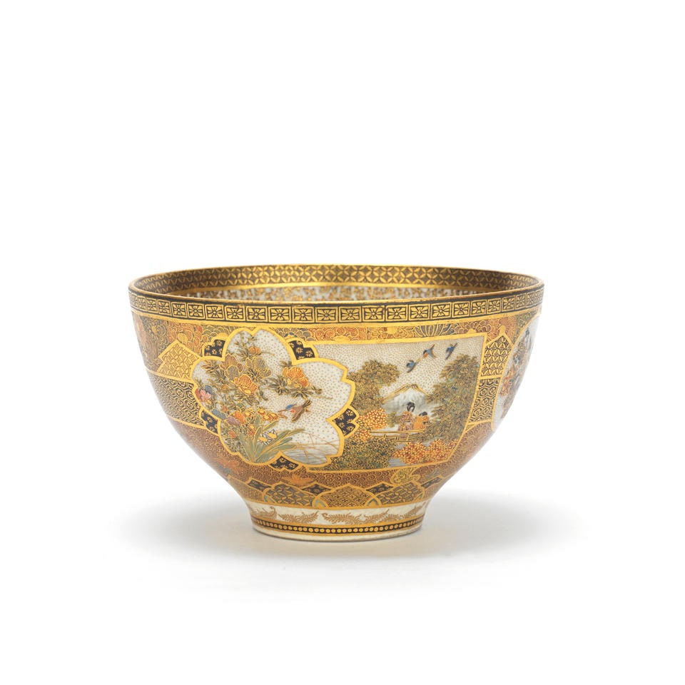 A SATSUMA BOWL By Kozan, Meiji era (1868-1912), late 19th/early 20th century (1 of 1)