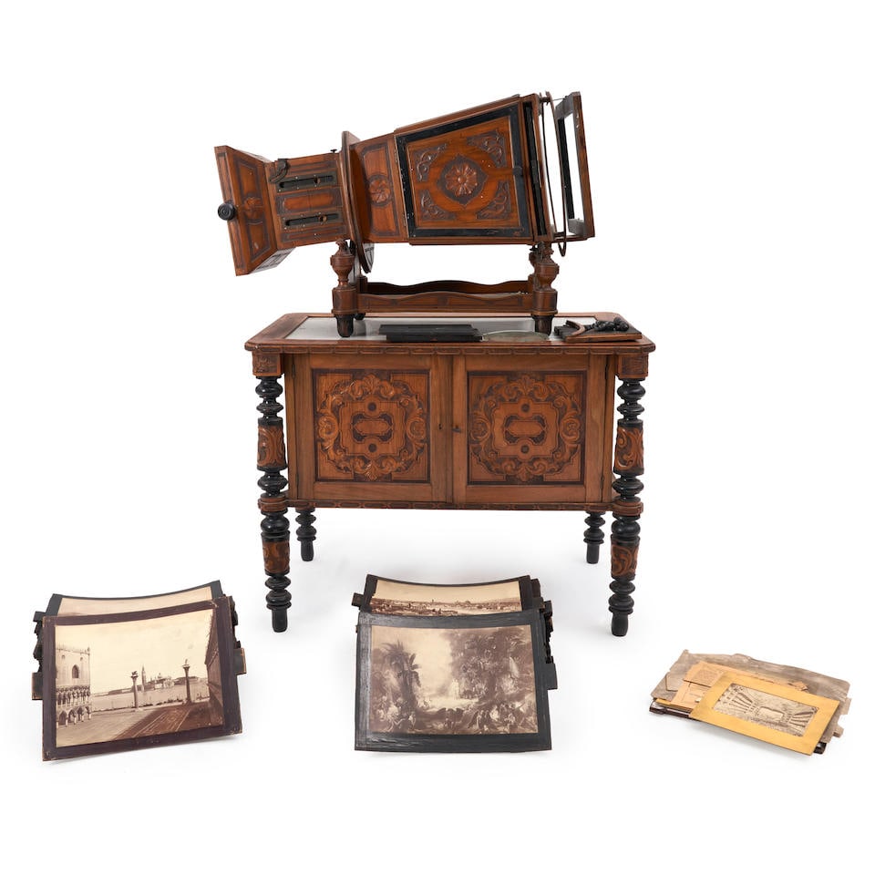 Carlo Ponti Megalethoscope on Stand,  Italian, c. 1865, (1 of 4)